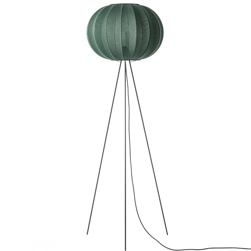 KnitWit45RoundGulvlampeHighTweedGreenMadebyHand-31
