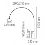 ArcoLEDGulvlampeCromeFlos-00